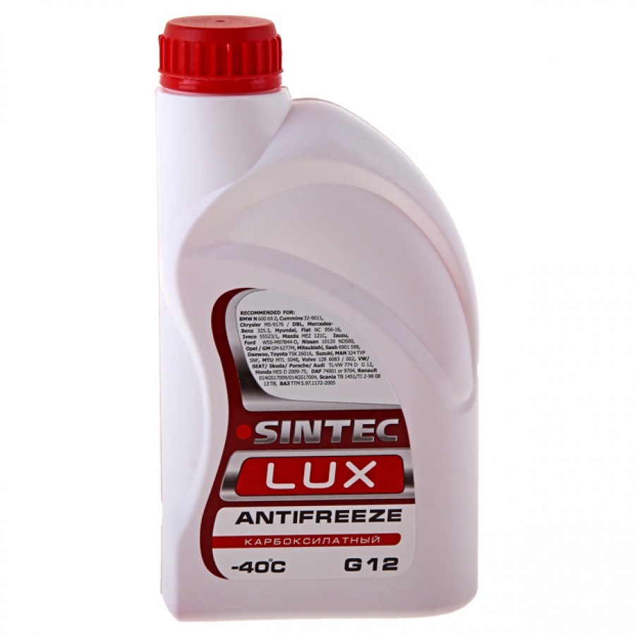 S a g 12. Антифриз Sintec Lux g12 красный. Sintec Lux g12 красный. Sintec Antifreeze Lux g12. Antifreeze Luxe g 12 Sintec 1кг.